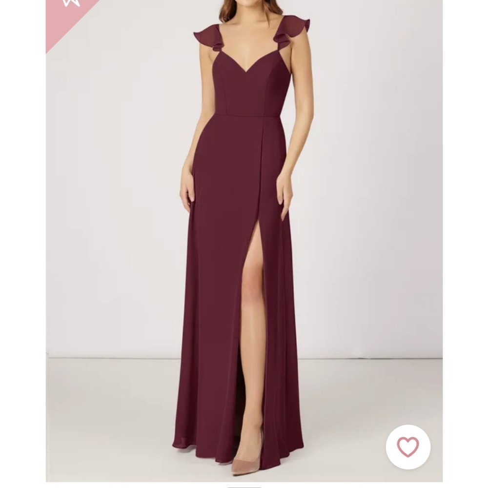 Azazie Everett Cabernet Bridesmaid dress